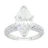 Image 1 : 3.90 ctw Diamond Ring - 18KT White Gold