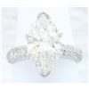 Image 6 : 3.90 ctw Diamond Ring - 18KT White Gold