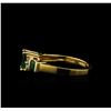 Image 3 : 1.06 ctw Emerald and Diamond Ring - 14KT Yellow Gold