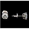 Image 2 : 1.40 ctw Diamond Stud Earrings - 14KT White Gold