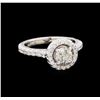 Image 1 : 1.16 ctw Diamond Ring - 14KT White Gold