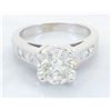 Image 1 : 2.49 ctw Diamond Ring - 14KT White Gold