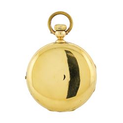 Antique Jules Emmery Lagne Pocket Watch - 18KT Yellow Gold