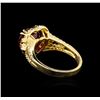 Image 3 : 14KT Yellow Gold 5.41 ctw Ruby and Diamond Ring