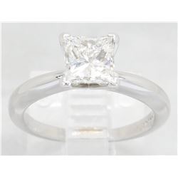 GIA Cert 1.01 ctw Diamond Ring - 14KT White Gold