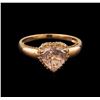 Image 2 : 1.87 ctw Morganite and Diamond Ring - 14KT Rose Gold