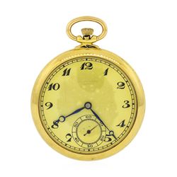 Antique Pocket Watch - 18KT Yellow Gold