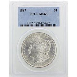 1887 PCGS MS63 Morgan Silver Dollar