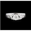Image 2 : 1.38 ctw Diamond Ring - 18KT White Gold