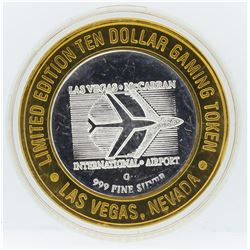 Limited Edition $10 Las Vegas .999 Silver Gaming Token