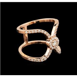 0.54 ctw Diamond Ring - 14KT Rose Gold