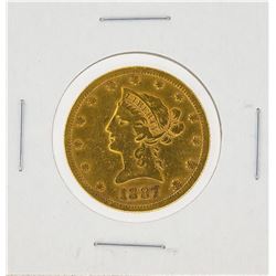 1887-S $10 VF Liberty Head Eagle Gold Coin