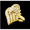 Image 1 : 3.62 ctw Diamond Ring - 18KT Yellow Gold