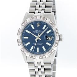 Rolex Stainless Steel Diamond DateJust Men's Watch