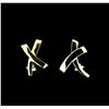 Image 1 : Tiffany & Co. Earrings - 18KT Yellow Gold