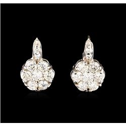 14KT White Gold 2.31 ctw Diamond Earrings