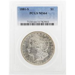 1881-S PCGS MS64 Morgan Silver Dollar