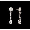 Image 2 : 2.55 ctw Diamond Earrings - 14KT White Gold