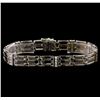 Image 1 : 14KT White Gold 0.58 ctw Diamond Bracelet