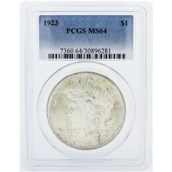 1923  MS64 Peace Silver Dollar