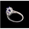 Image 3 : 18KT White Gold 1.69 ctw Tanzanite and Diamond Ring