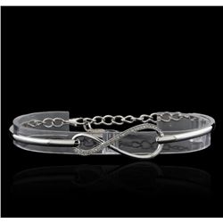 0.40 ctw Diamond Bracelet - 14KT White Gold