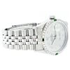 Image 4 : Rolex Stainless Steel Slate Grey Diamond and Emerald DateJust Men's Watch