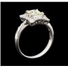 Image 4 : 1.03 ctw Diamond and Diamond Ring - Platinum