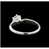 Image 3 : 14KT White Gold 0.75 ctw Round Cut Diamond Solitaire Ring