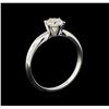 Image 4 : 14KT White Gold 0.75 ctw Round Cut Diamond Solitaire Ring