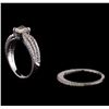 Image 3 : 1.40 ctw Diamond Wedding Ring Set - 14KT White Gold