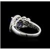 Image 3 : 18KT White Gold 2.15 ctw Tanzanite and Diamond Ring