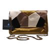 Image 4 : New Designer Lanvin Satin Patchwork Clutch with Chain and Tags