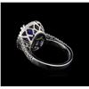 Image 3 : 4.18 ctw Tanzanite and Diamond Ring - 14KT White Gold