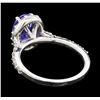 Image 3 : 1.78 ctw Tanzanite and Diamond Ring - 14KT White Gold