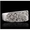 Image 1 : 14KT White Gold 0.43 ctw Diamond Ring