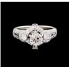 Image 2 : 1.64 ctw Diamond Ring - 18KT White Gold