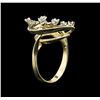 Image 3 : 0.22 ctw Diamond Ring - 14KT Yellow and White Gold