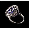 Image 3 : 14KT White Gold 5.02 ctw Tanzanite and Diamond Ring