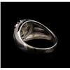 Image 3 : 14KT White Gold 0.69 ctw Diamond Ring