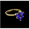 Image 1 : 18KT Yellow Gold 4.82 ctw Tanzanite Ring