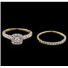 Image 2 : 1.00 ctw Diamond Wedding Ring Set - 14KT Yellow Gold