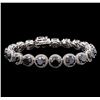 Image 1 : 35.19 ctw Black Diamond Bracelet - 14KT White Gold