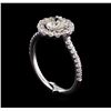 Image 4 : EGL Cert 1.43 ctw Diamond Ring - 14KT White Gold