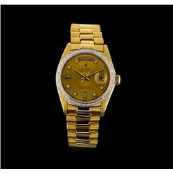 Rolex 18KT Gold President Diamond DayDate Men's Watch