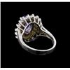 Image 3 : 14KT White Gold 2.82 ctw Tanzanite and Diamond Ring