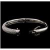 Image 3 : 5.10 ctw Diamond Bangle Bracelet - 14KT White Gold