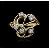 Image 2 : 14KT Yellow Gold 0.50 ctw Diamond Ring