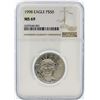 Image 1 : 1998 NGC MS69 $50 Eagle Platinum Coin