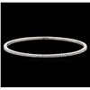 Image 1 : 1.00 ctw Diamond Bangle Bracelet - 14KT White Gold